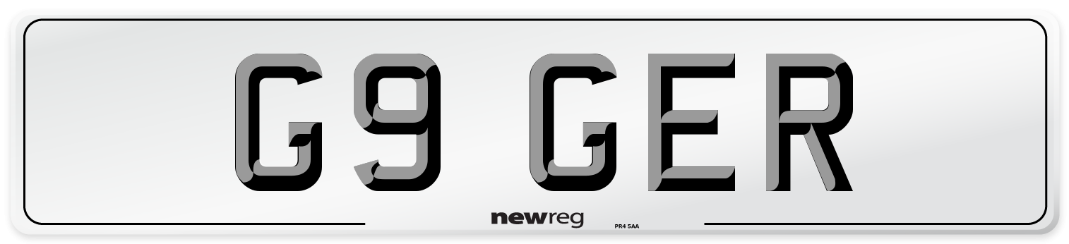 G9 GER Number Plate from New Reg